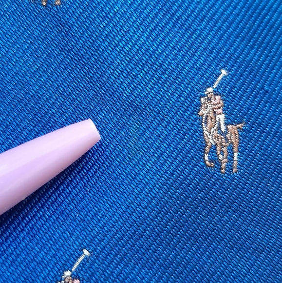 Blue Polo Pony Silk Tie - Polo Ralph Lauren - Picture 10 of 10
